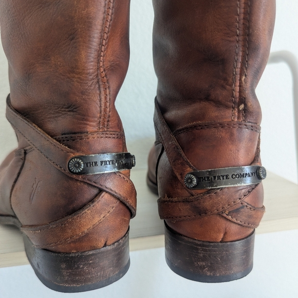 Frye Lindsay Plate Riding Boots - Picture 4 of 8